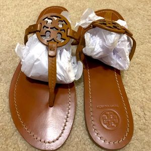 Tory Burch brown flip flops!